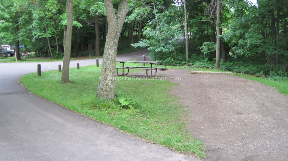 Campsite 04 in Lakeview Campground at Father Hennepin State Park